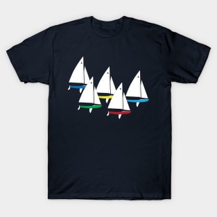 Interlake Sailboats Racing T-Shirt